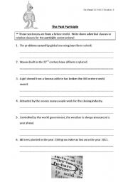 English worksheet: The past participle