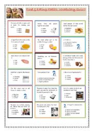 Food & Eating habits: Vocabulary Quiz!