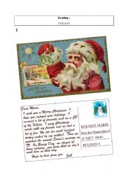 English Worksheet: Christmas postcard from UK