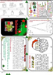 The Christmas tree minibook.