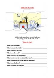 English Worksheet: Prepositions