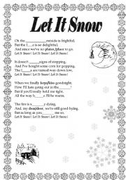 name of the song let it snow