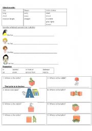 English Worksheet: Description and preposition