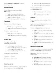 English Worksheet: Practica utilzando There is and There are