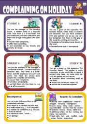 Role plays for intermediate students - Funny Situations Set 1