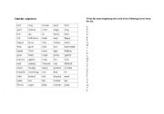 English Worksheet: Fin the adjectives