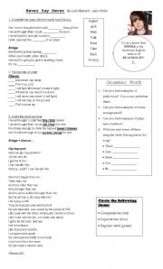 Justin Bieber - Ghost: English ESL worksheets pdf & doc