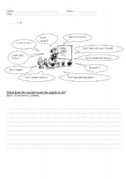 English worksheet: Test Want to