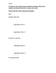 English Worksheet: discussion essay controlled practice