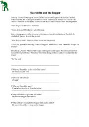 English worksheet: Reading exercise