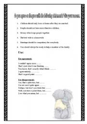 English Worksheet: Family life