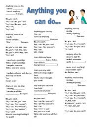 Any thing you can do I can do better - Comparatives - Song