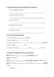 English worksheet: Fill in the blanks with the proper word.