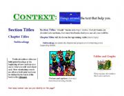 English Worksheet: Using Context Cues