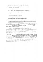 English worksheet: Passive voice