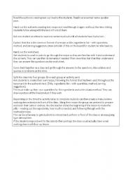 English Worksheet: Authentic text - recipe format