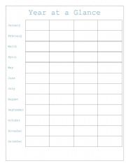 English Worksheet: year