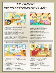 THE HOUSE: PREPOSITIONS OF PLACE