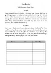 English Worksheet: noun exercise