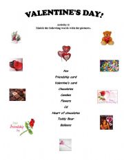 English worksheet: Valentines Day