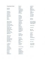English Worksheet: Preposition Idioms