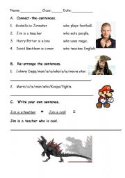 English Worksheet: Relative pronouns nominative case