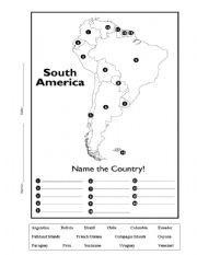 geography tests on south america