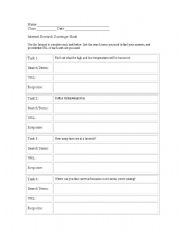 English Worksheet: Internet Scavenger Hunt