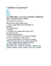 English Worksheet: What is Grammar ?