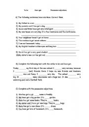 English Worksheet: Revision worksheet 