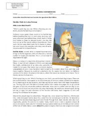 English Worksheet: Hachiko Waits Reading Comprehension