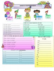 Ordinal Numbers, Dates, Months, Birthdays, and Age.