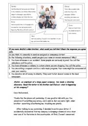 English Worksheet: to tell or not to tell