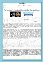 TEST- FACEBOOK AND TWITTER FUEL iPHONE AND BLACKBERRY ADDICTION