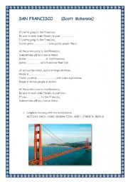 SAN FRANCISCO. Song by Scott Mckenzie