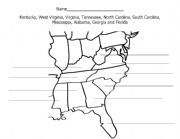 English Worksheet: South- Eastern States