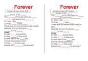 English Worksheet: An English song to teach