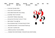 English Worksheet: Practise question words