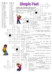 Simple Past - Crossword Puzzle