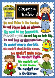 Classroom Rules - POSTER