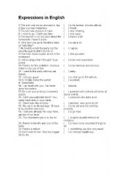 English Worksheet: English Expressions