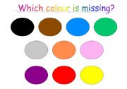 English worksheet: Which colour is missing?