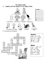 English Worksheet: Members of the Family