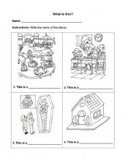 English worksheet: What place is this?