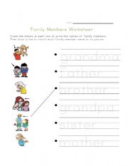 English Worksheet: Meet My Family