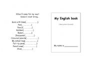 English worksheet: My little english book 1