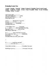 English worksheet: Song_Excercise