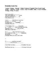 English Worksheet: Song_Excercise