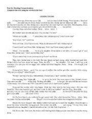 English Worksheet: Test for reading narrative text