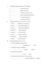 English Worksheet: Excercises for third grade students